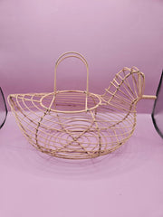 Vintage Wire Chicken Basket – Farmhouse Decor (11