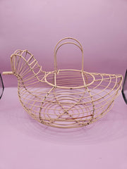 Vintage Wire Chicken Basket – Farmhouse Decor (11