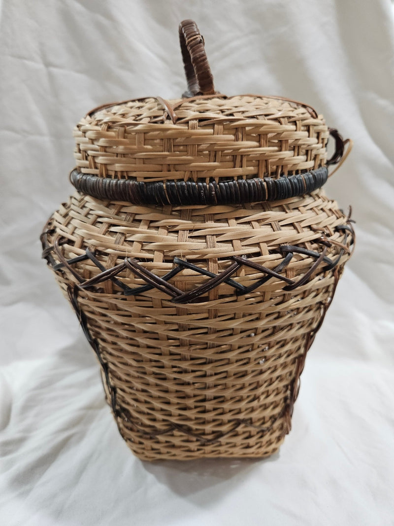 Vintage Woven Wicker Basket - BasketsLoving Coastal Living