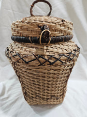 Vintage Woven Wicker Basket - BasketsLoving Coastal Living