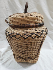 Vintage Woven Wicker Basket - BasketsLoving Coastal Living