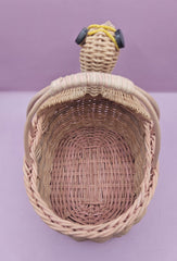 Vintage Woven Wicker Duck Basket – 6.25