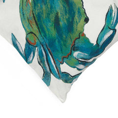 Visions Iii Blue Crab Indoor/Outdoor Pillow 12