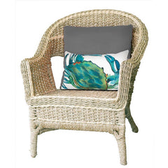 Visions Iii Blue Crab Indoor/Outdoor Pillow 12