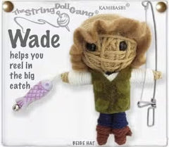 Wade the Fisherman String Doll Keychain