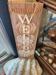 Welcome Pumpkin Sign - Fall & ThanksgivingGiftcraft Inc.