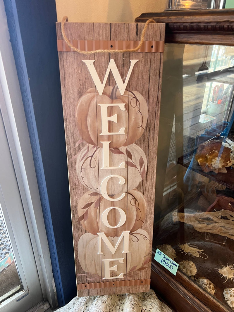 Welcome Pumpkin Sign - Fall & ThanksgivingGiftcraft Inc.