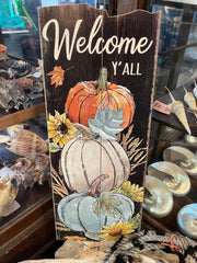 Welcome Y'all Sign - Fall & ThanksgivingGiftcraft Inc.