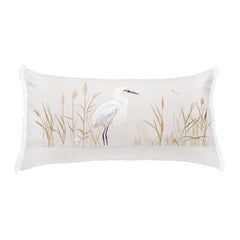 White Egret Indoor Throw Pillow - Rightside Design