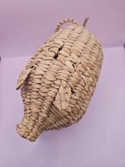 Wicker Rattan Pig Decor – 8.5