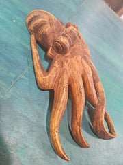 Wood Carved Octopus - Accent DecorWorld Shells Imports