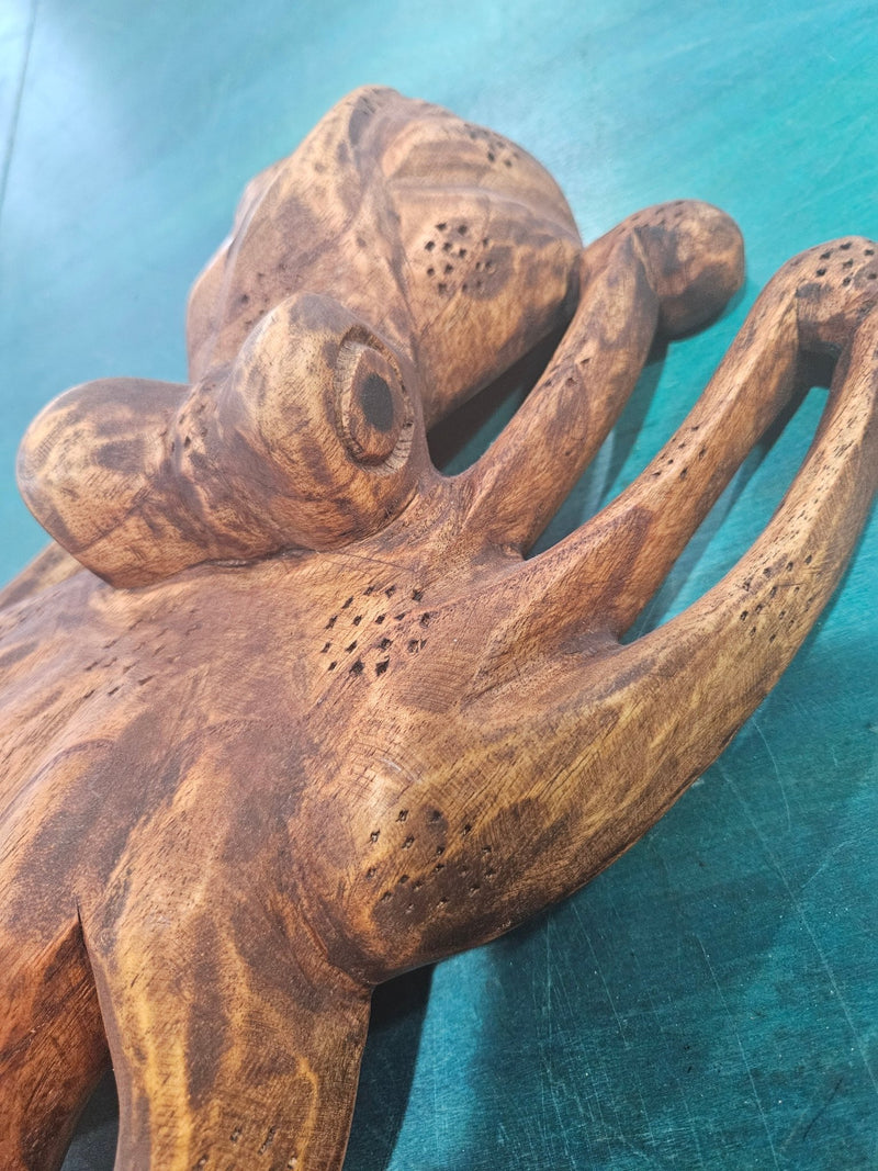 Wood Carved Octopus - Accent DecorWorld Shells Imports