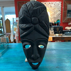 Wooden Folk Mask - Loving Coastal Living