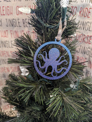 Wooden Ombre Octopus Ornament - Coastline Laser Design