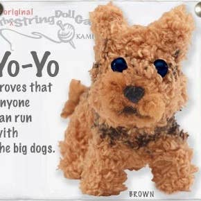 Yo Yo the Yorkie String Doll Keychain - KeychainKamibashi