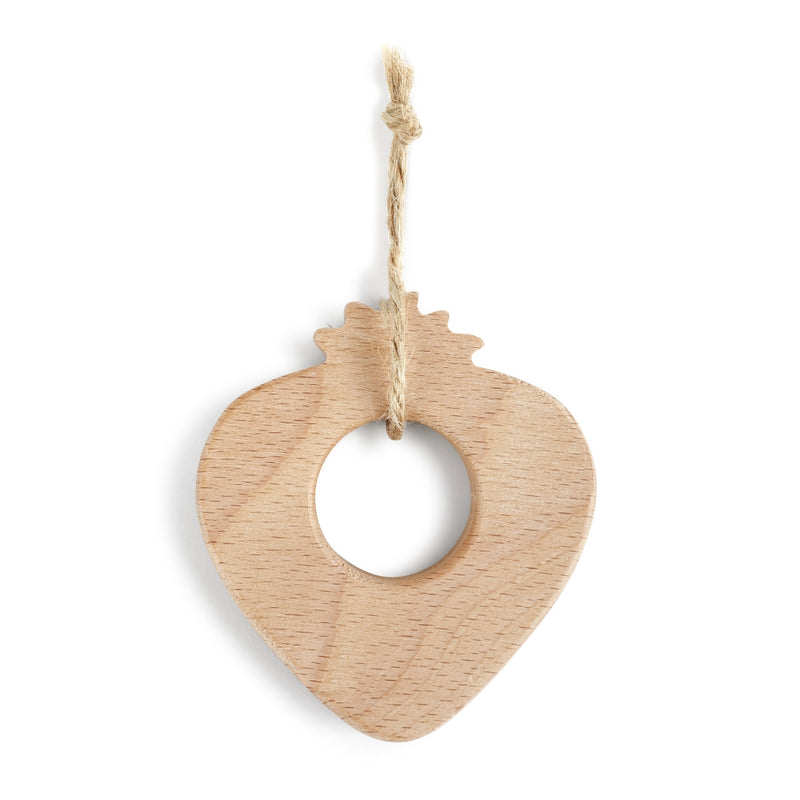 Natural Wood Teether - Available in Apple, Watermelon, Avocado & Strawberry Designs