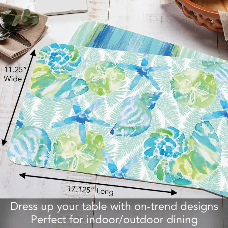 Isla Mona Coastal Reversible Rectangular Plastic Placemat