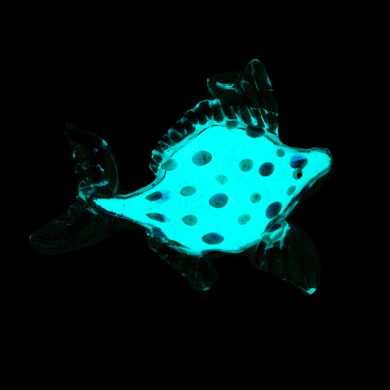 Glass Glowing Fish Ornament