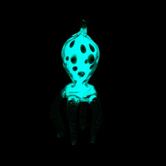 Glass Glowing Octopus Ornament