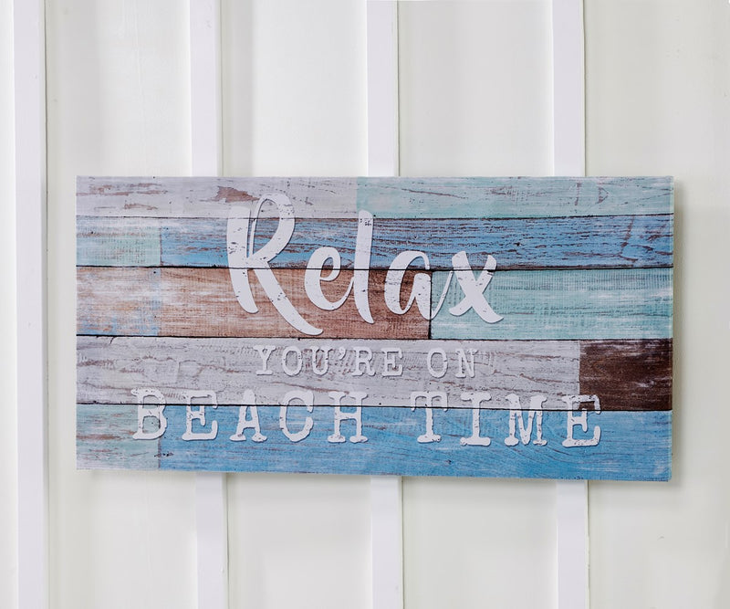 Relax You're on Beach Time Wall Print