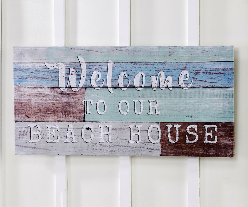 Welcome to our Beach House Wall Print