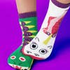 Dragon & Unicorn | Kids & Adult Socks | Mismatched Fun Socks