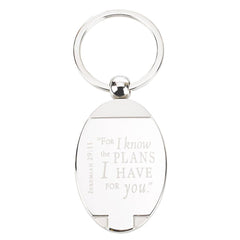 I Know the Plans - Jeremiah 29:11 Metal Key Ring