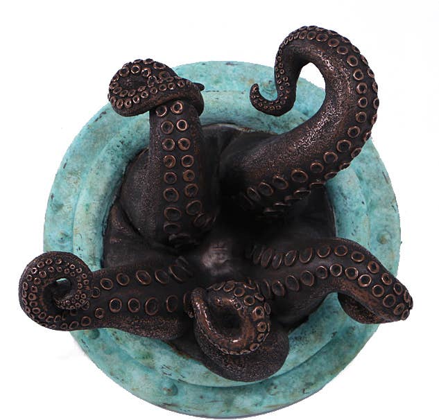 Under the Sea Octopus Shipwreck and Imperial Bronze 16"