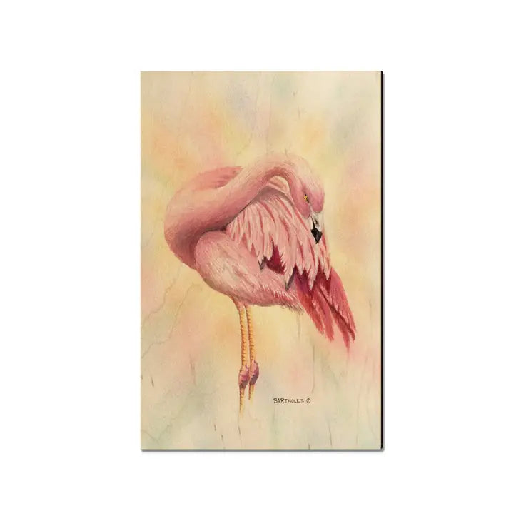 Pink Flamingo Watercolor - Mini Art