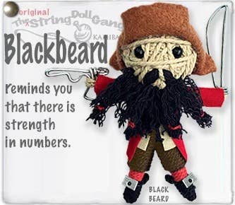 Blackbeard- Inspirational String Pirate Doll Keychain