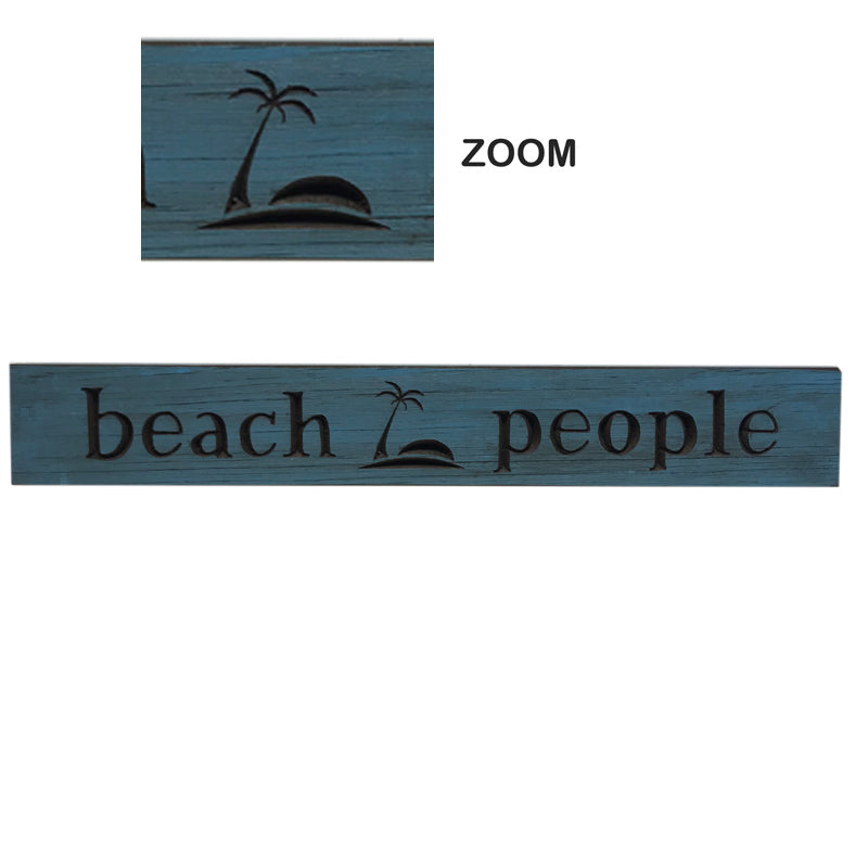 Beach Themed Barnwood Sign - 24"