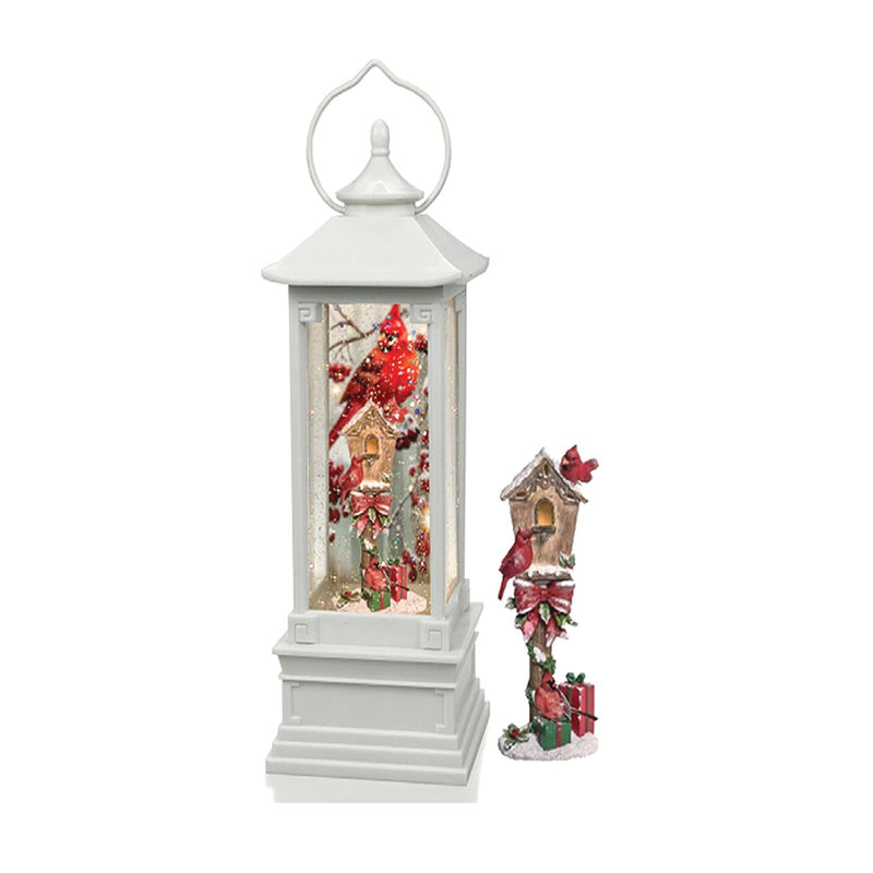 11" Cardinal Swirl Lantern - Christmas decorSanta’s Workshop Inc.