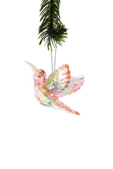 Pink Hummingbird Ornament