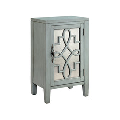 Leighton 1-Door Cabinet in Blue Grey