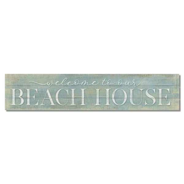 Pine Pallet Sign 36" x 7.5" - Beach House