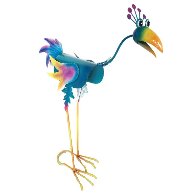 20.5" Iron Blue Jungle Bird - Accent DecorSanta’s Workshop Inc.