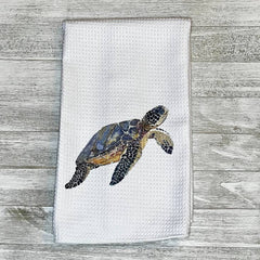 Sea Turtle Towel and Coaster Gift Set