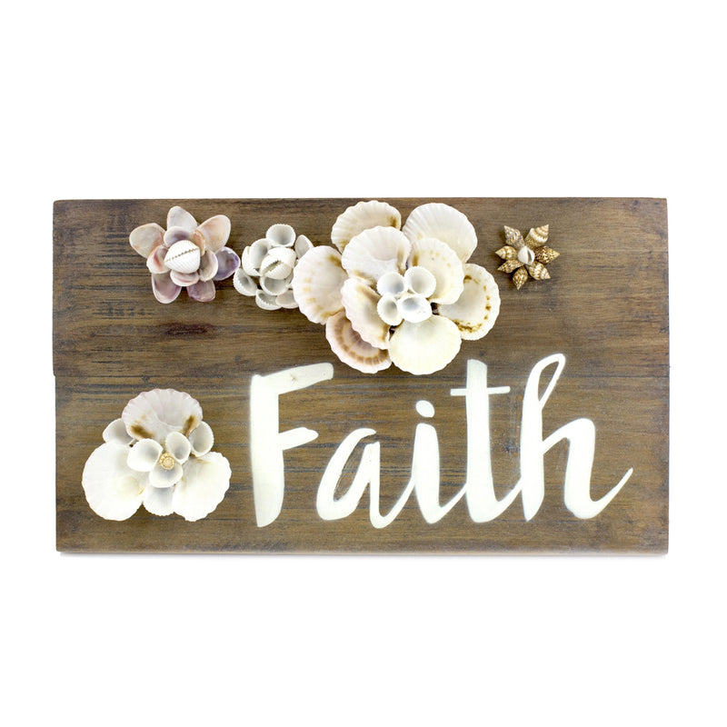 Faith Shell Plaque