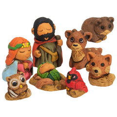 Woodsy - Petite Nativity Set of 9, 1