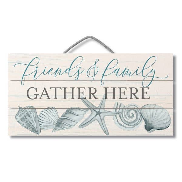 Pallet Sign 12" x 6" - Friends & Family Beach