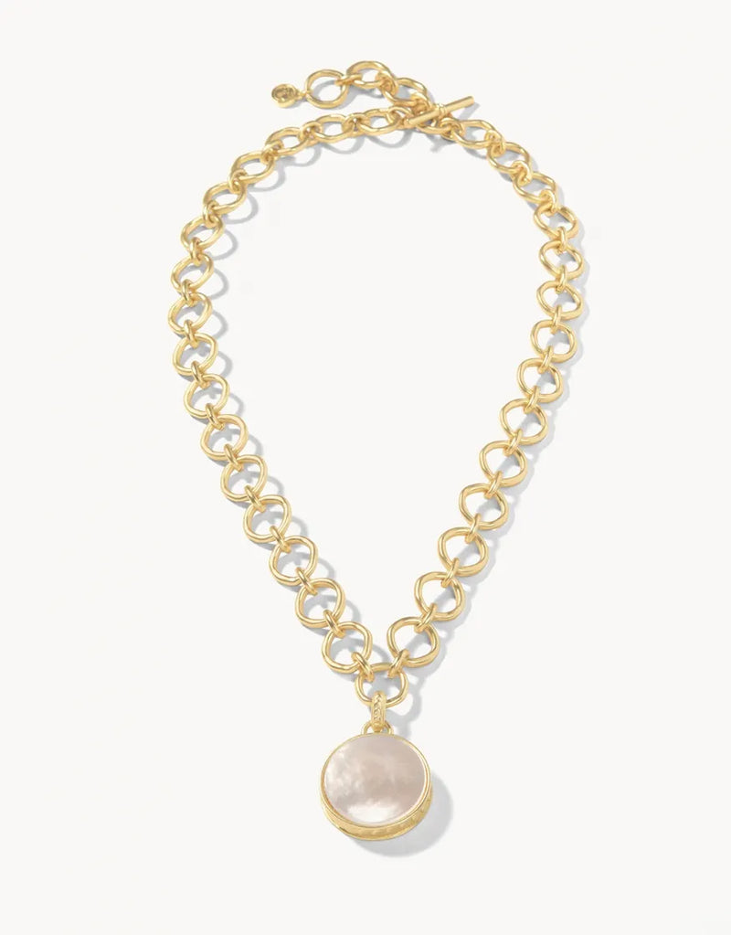 Naia Chunky Necklace 20" - Pearlescent