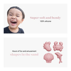 Sand Moulds - Available in Dusty Rose or Duck Egg Blue
