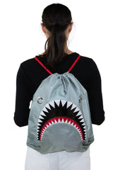 Drawstring Shark Backpack
