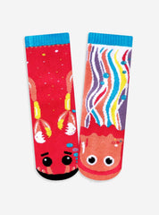 Crab & Jellyfish | Kids & Adult Socks | Mismatched Crazy Fun Socks