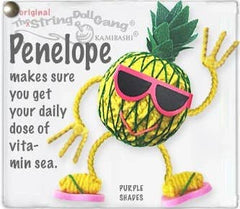 Penelope Pineapple- Inspirational String Doll Keychain