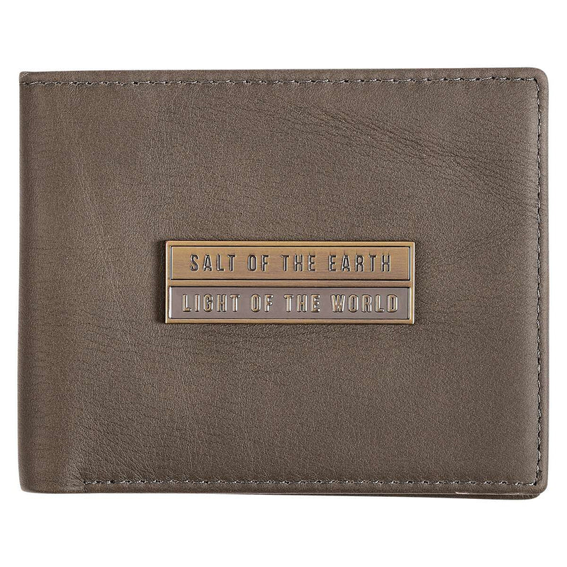 Salt Of The Earth Gray Genuine Leather Wallet