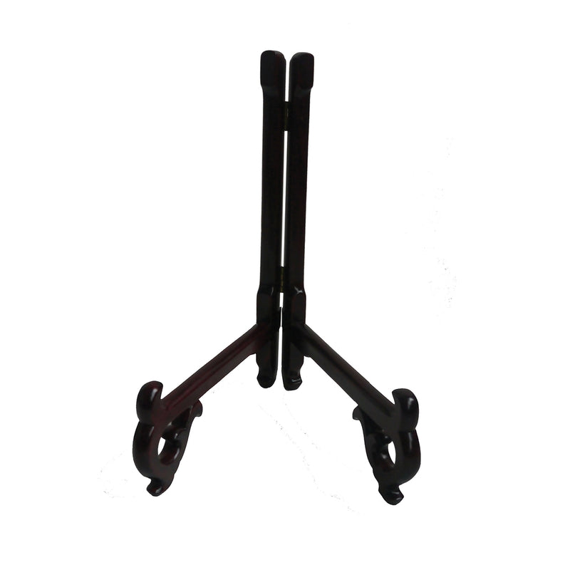 Folding Rosewood Plate Stand - 13"