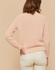 Shelby Crewneck Sweater - Pale Blush
