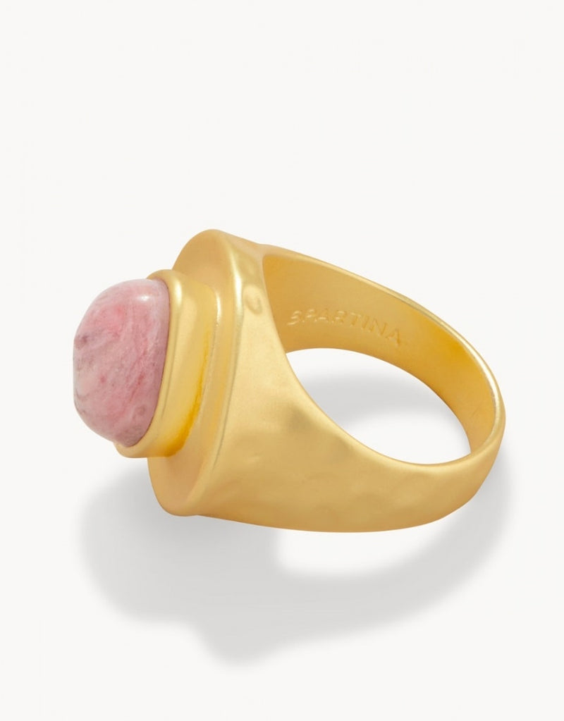 Pink Rhodonite Stone Ring