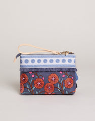 Maci Wristlet - Oyster Factory Floral Sprigs